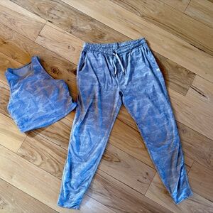 Vuori Gray Camo Track Joggers Set